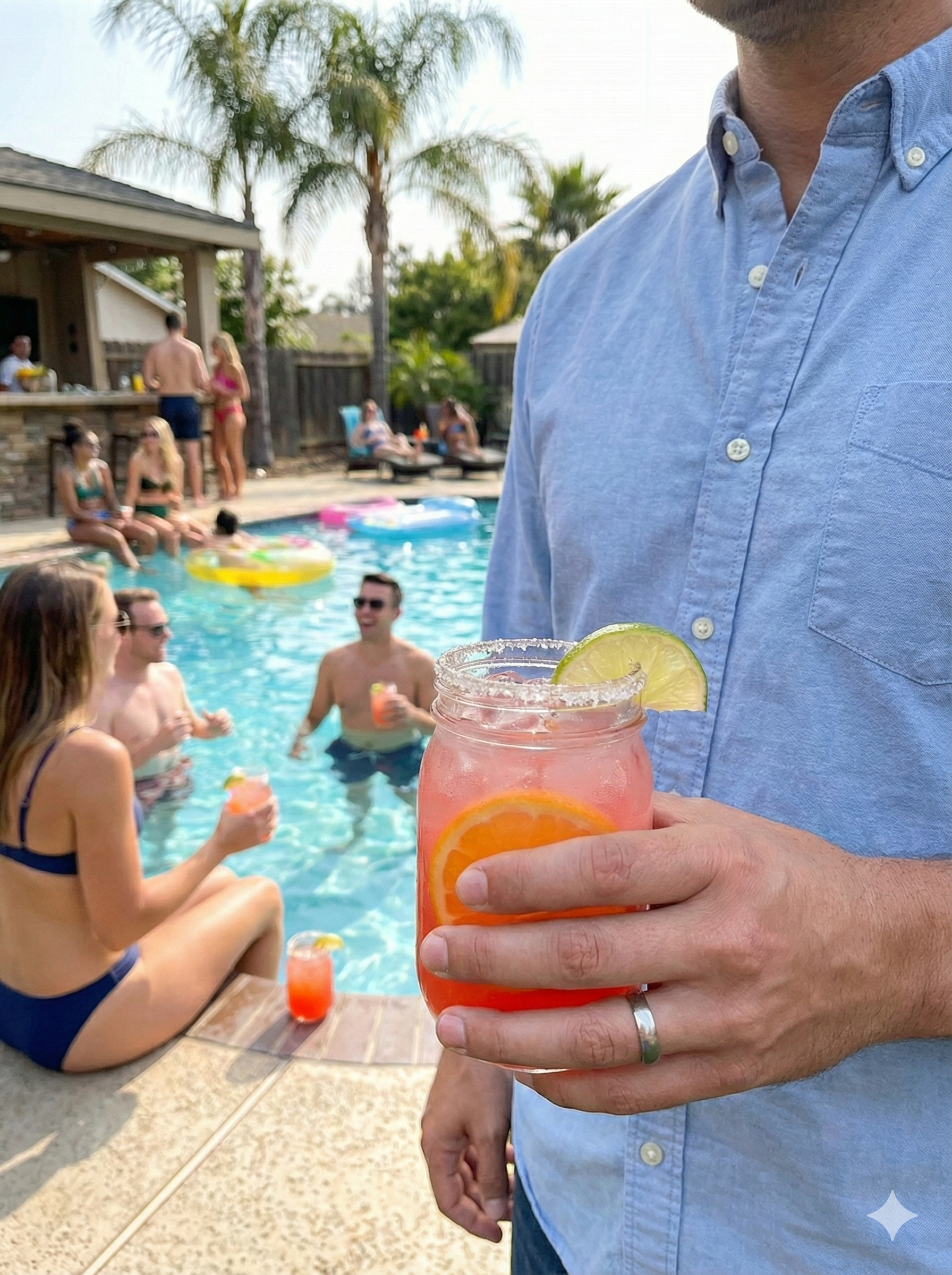 Blood orange craft cocktail